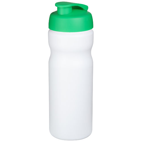 Bidon personnalisable de sport 650ml Baseline® Blanc / Vert
